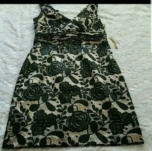 Joneswear Nude/Black Cocktail Dress Size 8